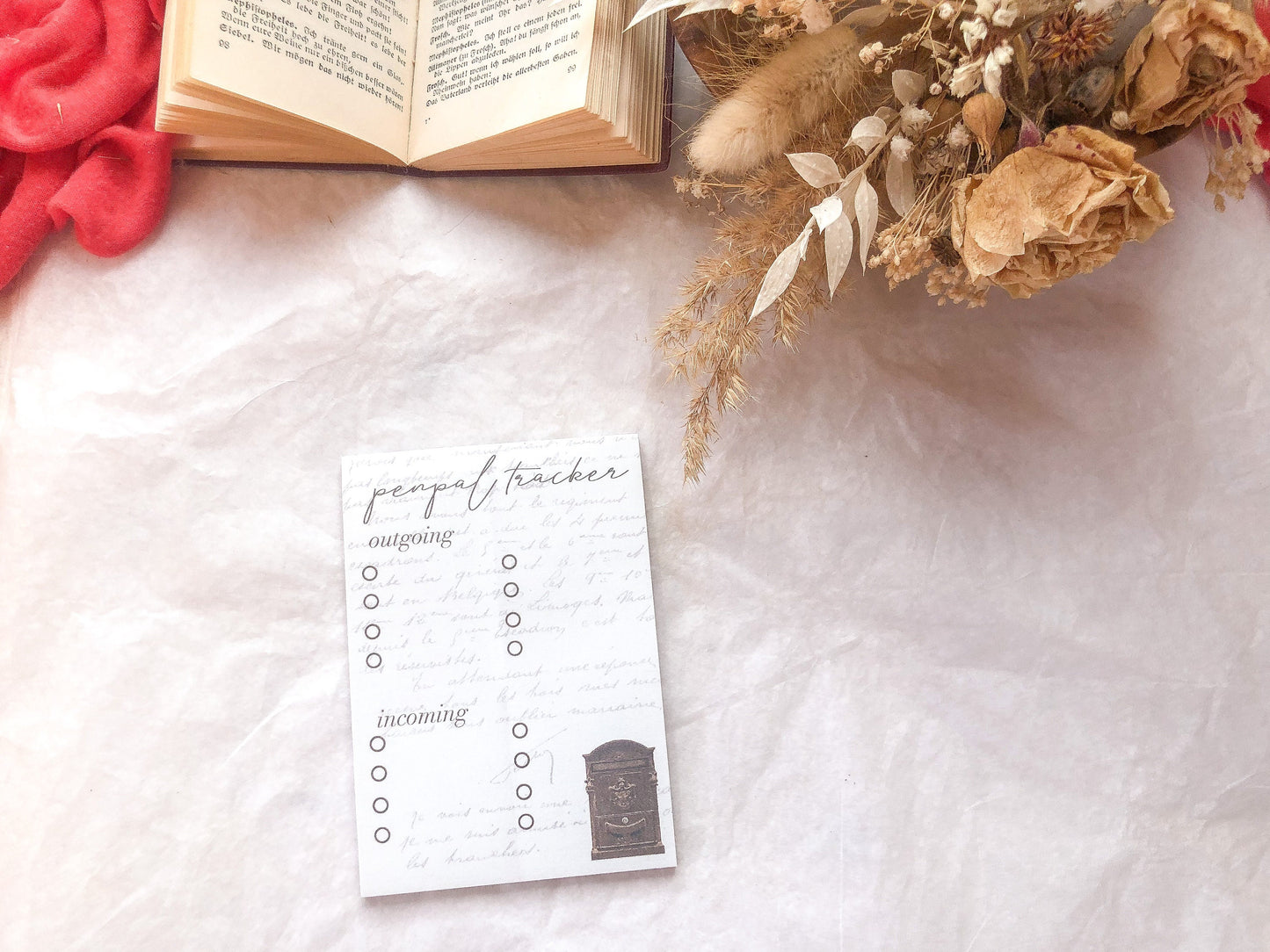 Block, Penpal Tracker, Brieffreunde, 25 Seiten, Notizblöcke, Notizzettel, samesjournal