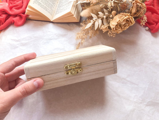 Petite boîte en bois, caisse en bois, boîte en bois pour le rangement - samesjournal