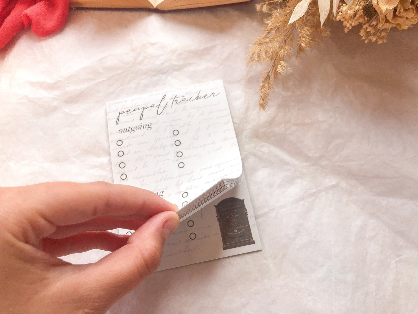Block, Penpal Tracker, Brieffreunde, 25 Seiten, Notizblöcke, Notizzettel, samesjournal