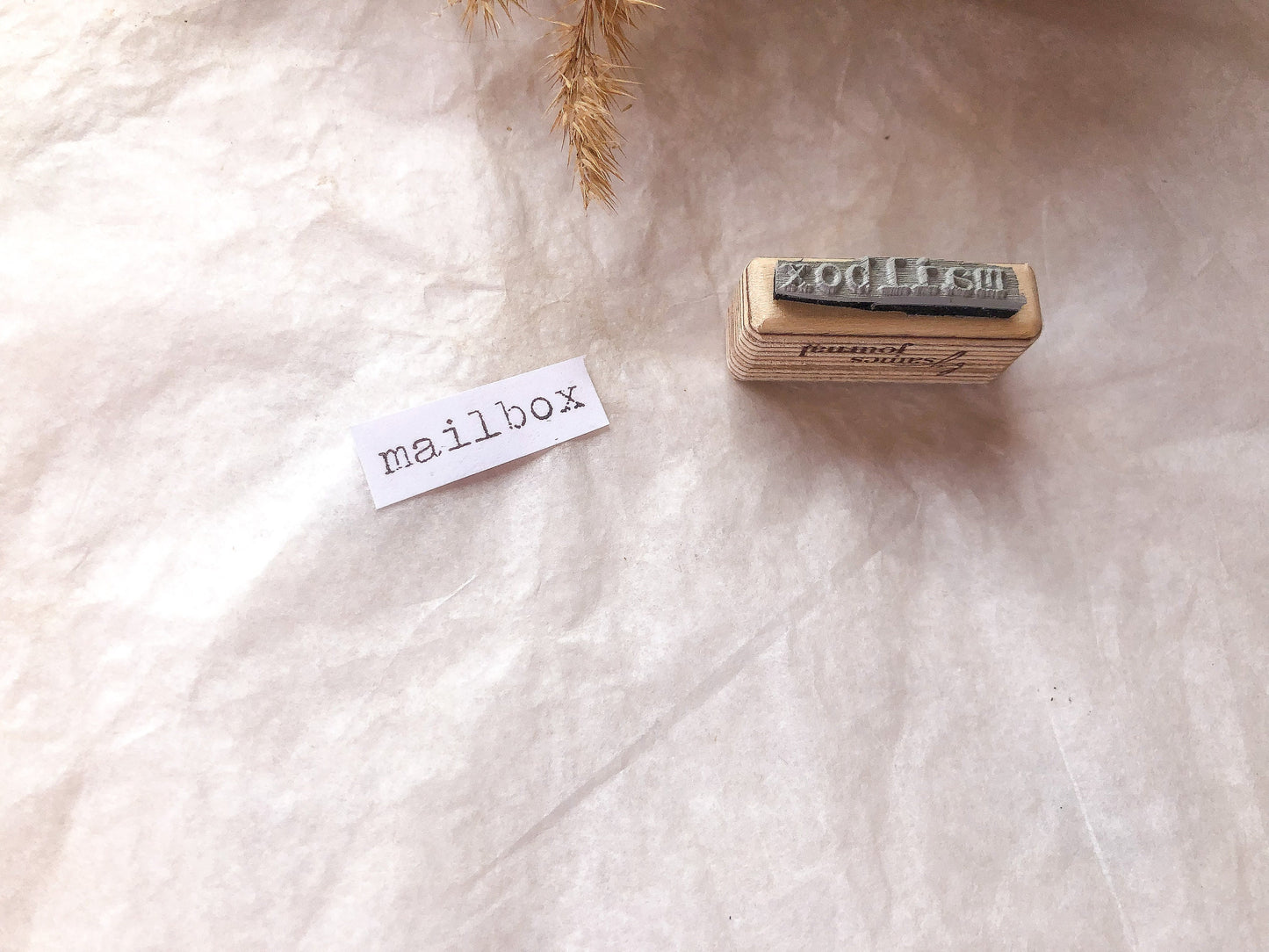 Holzstempel Mailbox, Briefe, Stempel, Laserstempel, samesjournal
