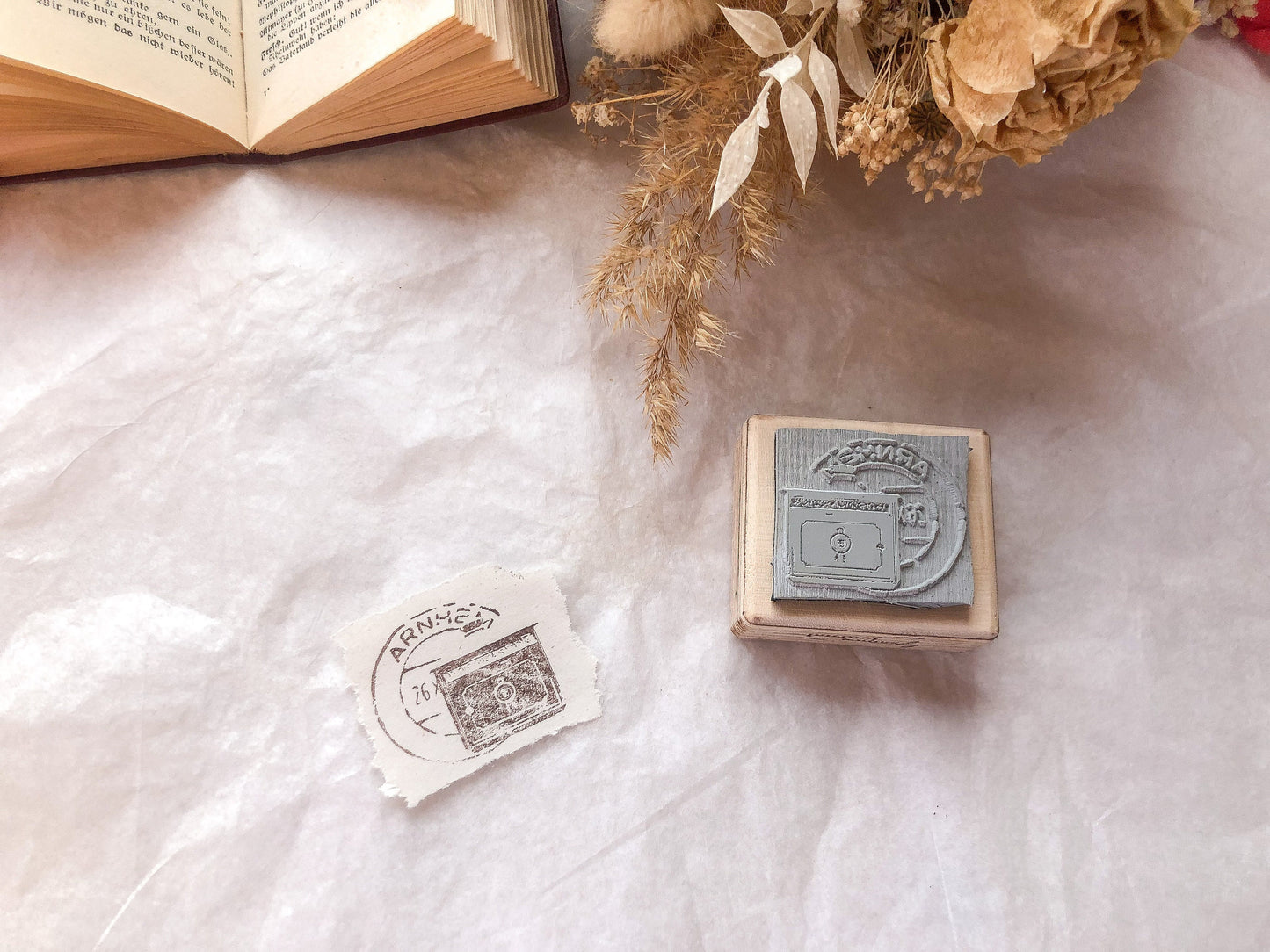 Holzstempel Briefkasten, Briefe, Post, Stempel, Laserstempel, samesjournal