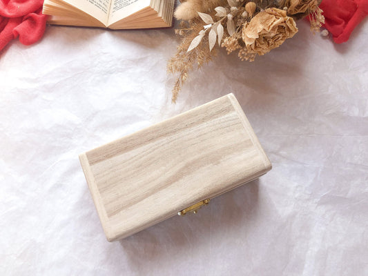 Petite boîte en bois, caisse en bois, boîte en bois pour le rangement - samesjournal