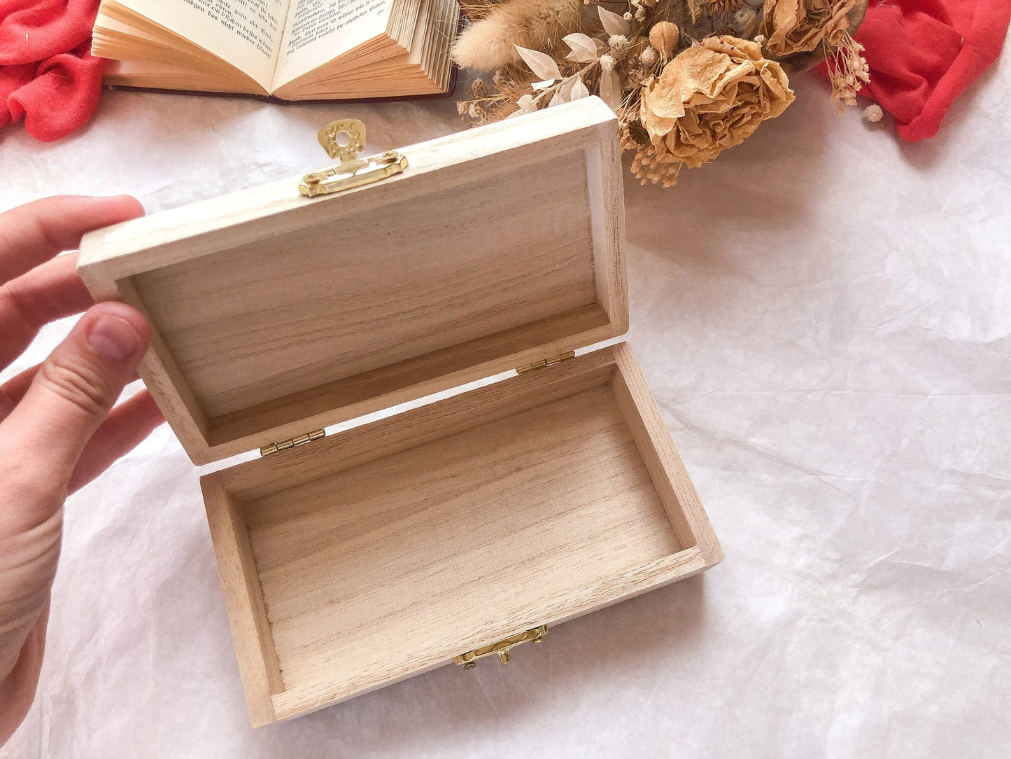 Kleine Holzdose, Holzkiste, Holzbox für Aufbewahrung - samesjournal