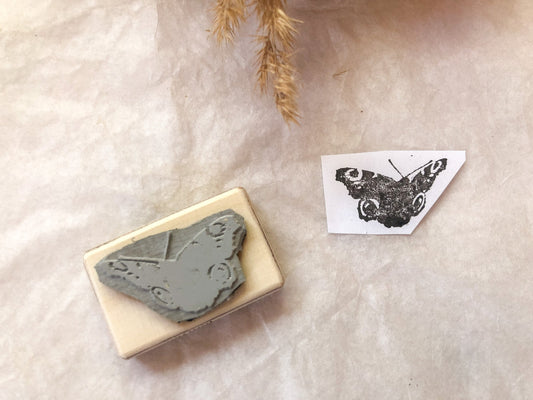 Wooden stamp butterfly, flying, stamp, laser stamp, samesjournal