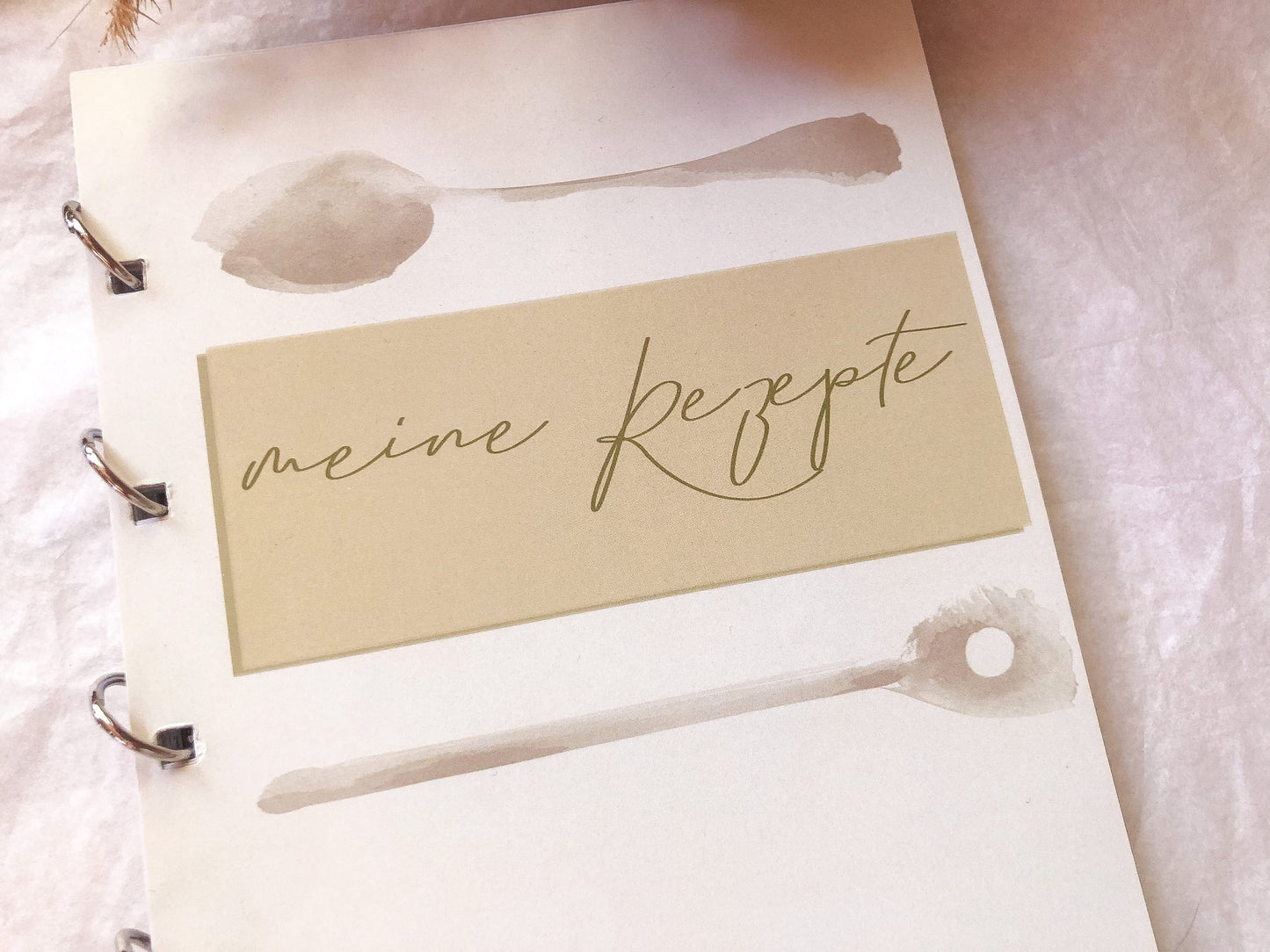 Rezepte, Kochbuch zum selbst ausfüllen, 25/50 Seiten