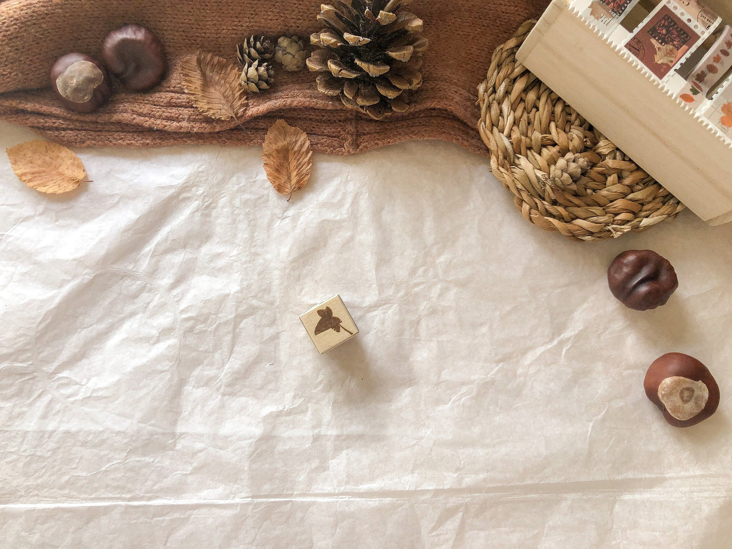 Holzstempel Efeu, Herbst, Stempel, Laserstempel, samesjournal