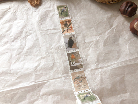 Ruban adhésif Washi Oiseaux Automne, Washi, Tampon Washi, Champignons - samesjournal