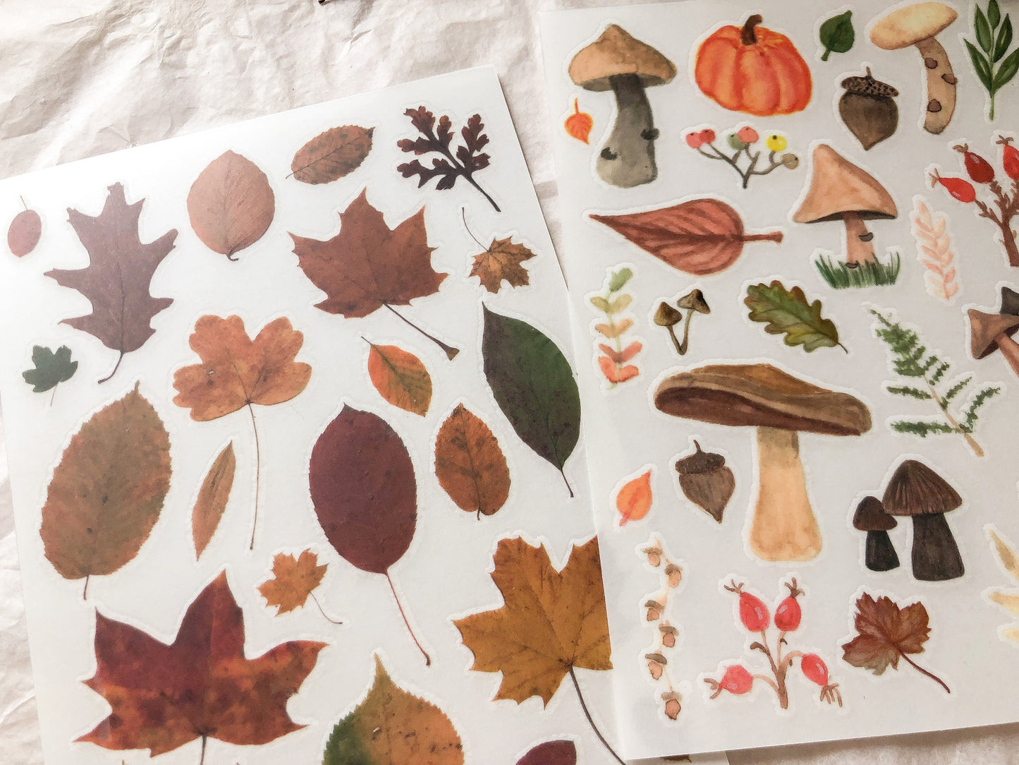Print-on Sticker, Herbst, Rub-On, Stickersheet, Aufkleber, Sticker - samesjournal