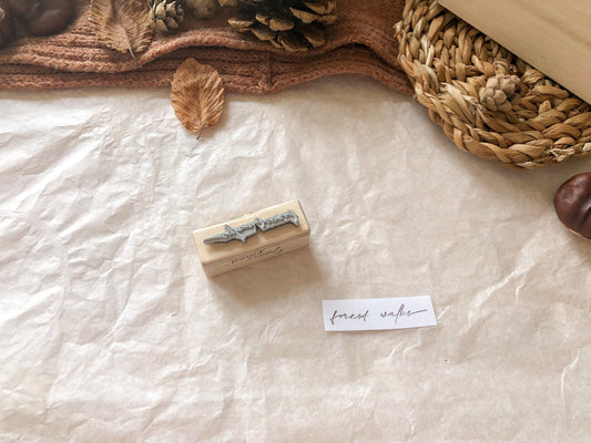 Wooden stamp forest walk, autumn, stamp, laser stamp, samesjournal