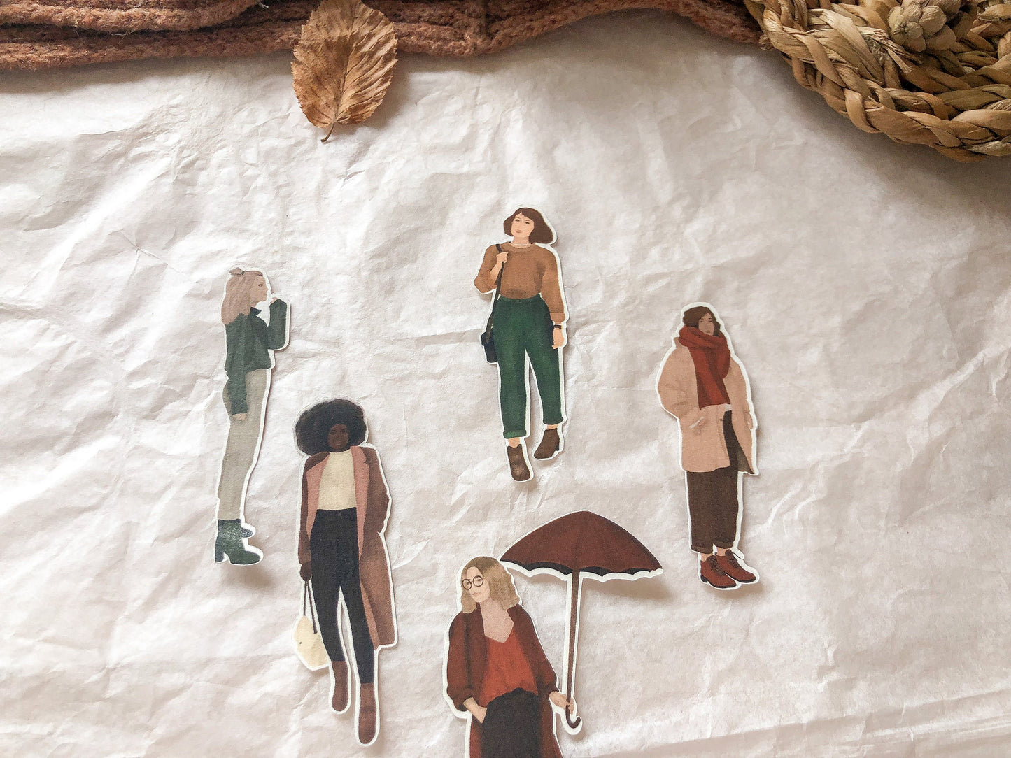 Herbst Mädchen Sticker, girls stickers - samesjournal