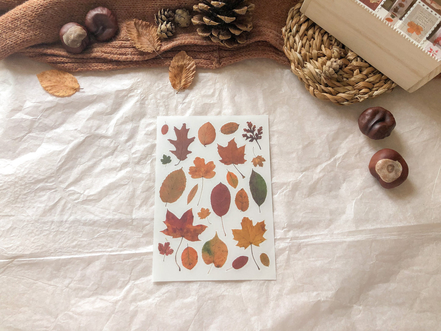 Print-on Sticker, Herbst, Rub-On, Stickersheet, Aufkleber, Sticker - samesjournal