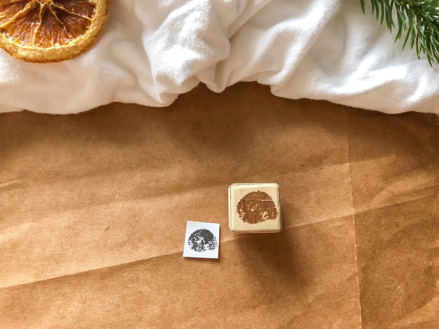 Holzstempel Igel, Winter, Stempel, Laserstempel, samesjournal