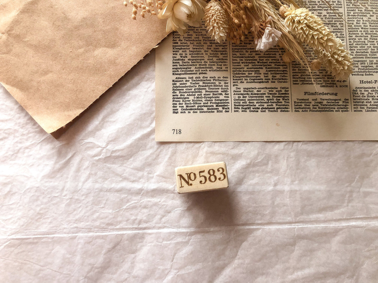 Holzstempel Nummer, vintage, Stempel, Laserstempel, samesjournal