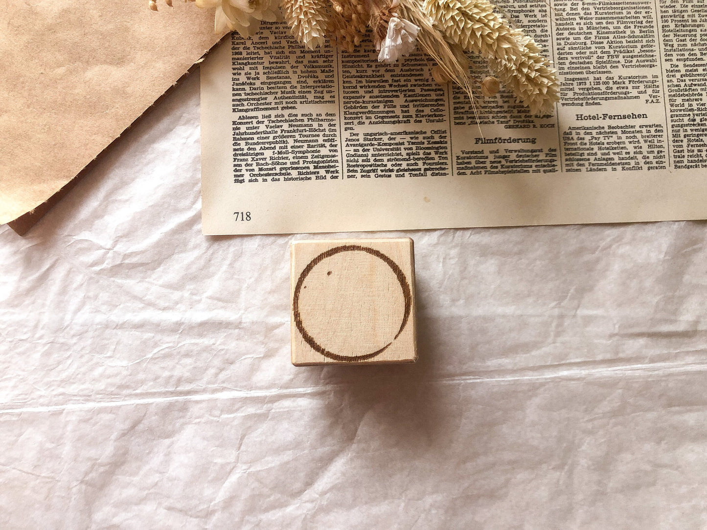 Holzstempel Kaffee, vintage, Stempel, Laserstempel, samesjournal