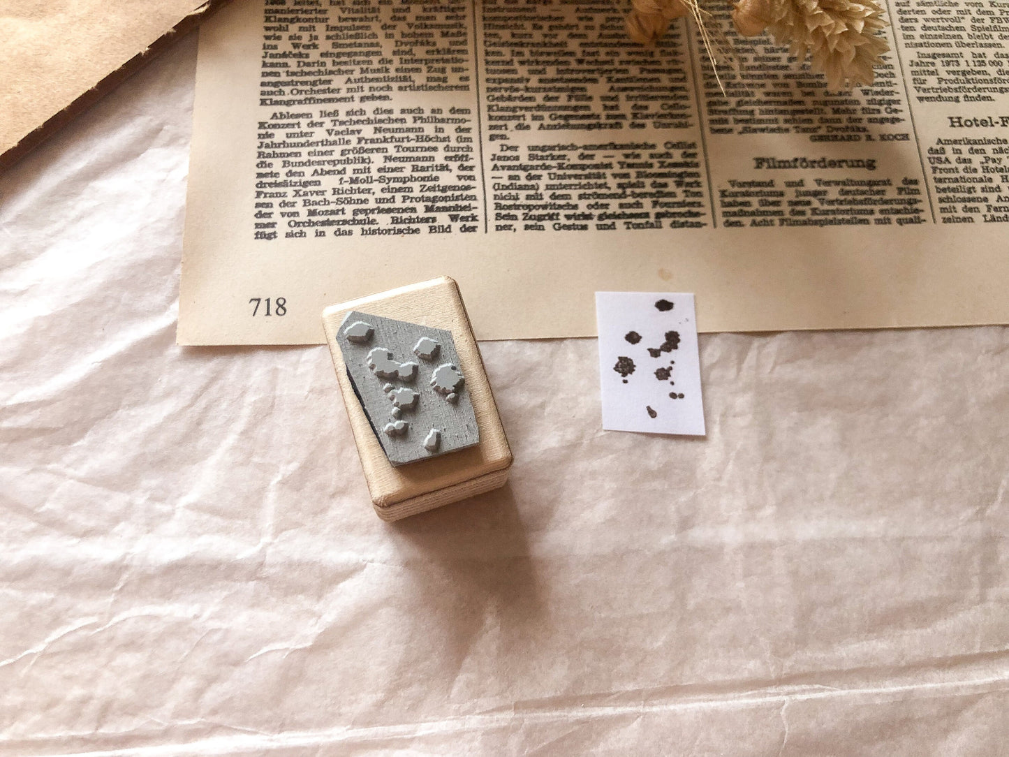 Holzstempel Kaffee Flecken, vintage, Stempel, Laserstempel, samesjournal