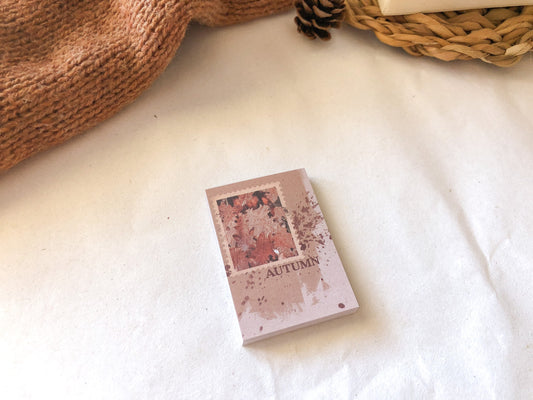 Autumn notebook, collages, mushrooms, leaves, 50 pages, notepads, notes, samesjournal