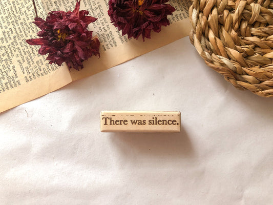 Holzstempel "There was silence", Winter, Stempel, Laserstempel, samesjournal