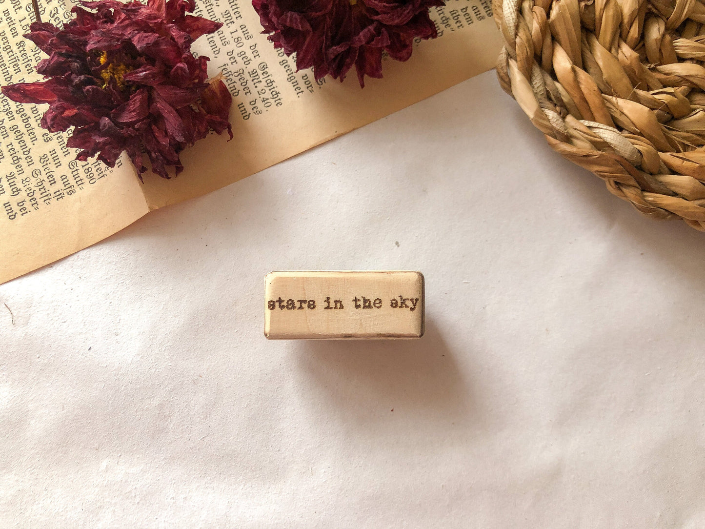 Holzstempel "stars in the sky", Winter, Stempel, Laserstempel, samesjournal
