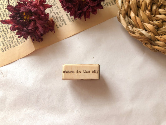 Holzstempel "stars in the sky", Winter, Stempel, Laserstempel, samesjournal