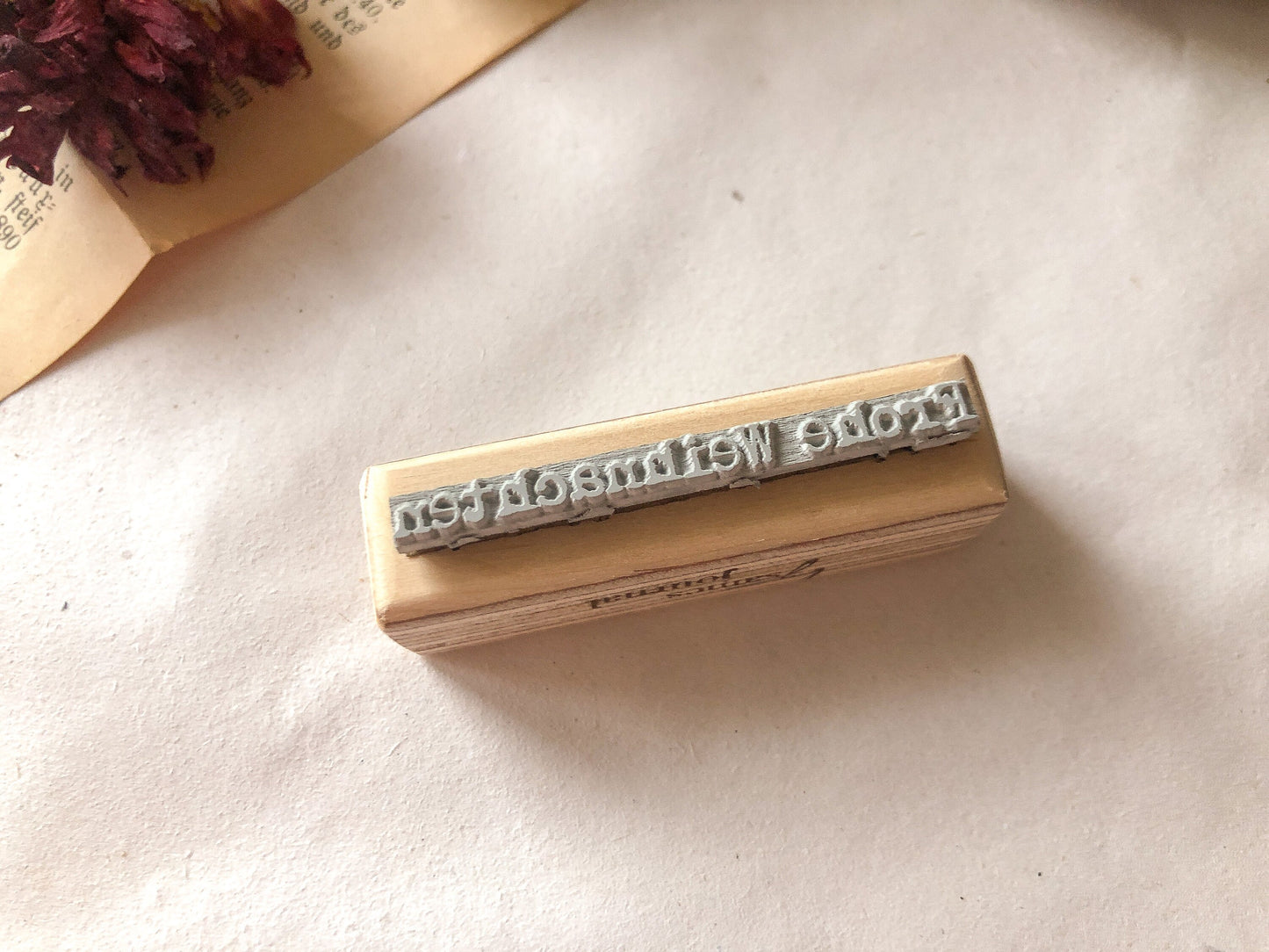 II Holzstempel Frohe Weihnachten, Winter, Stempel, Laserstempel, samesjournal