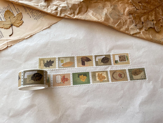 Stamp Washi Tape Herbstblätter dekoriert