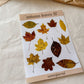 Herbstblätter III Stickersheet