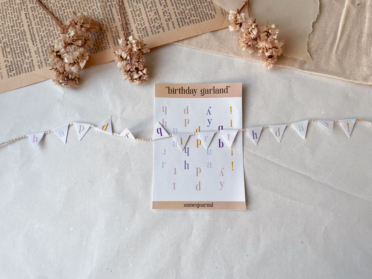 Birthday Garland Stickersheet