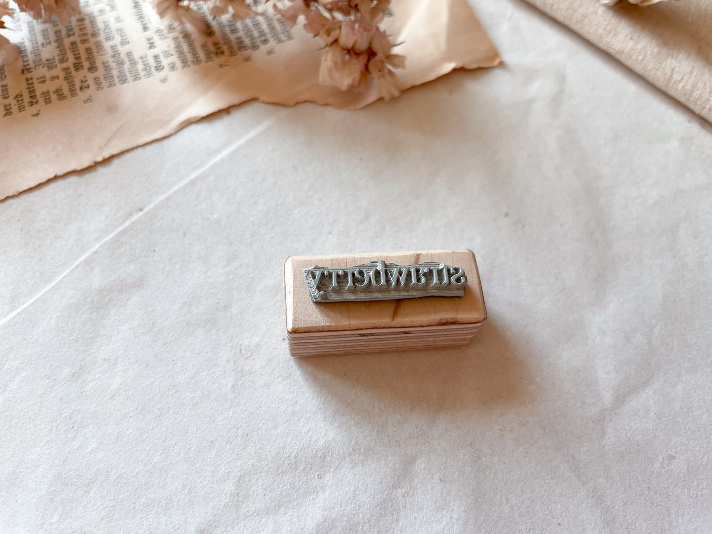 Holzstempel "strawberry"