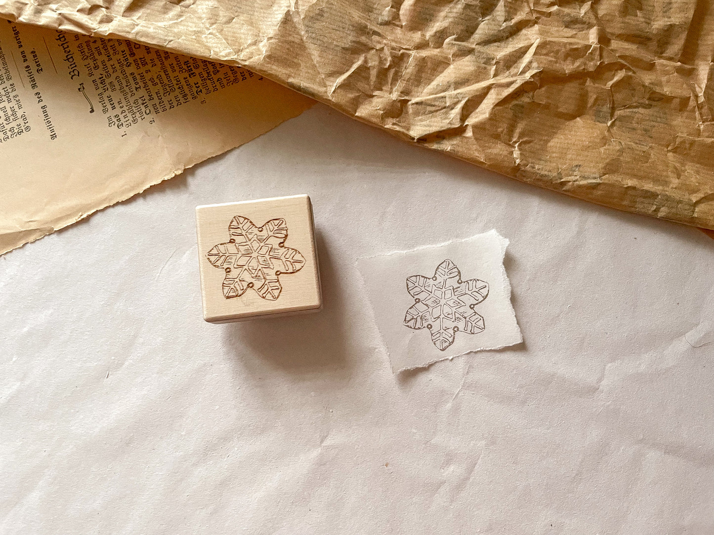Wooden stamp frosty, stamp, laser stamp, samesjournal