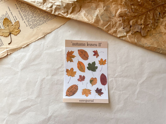 Herbstblätter II Stickersheet