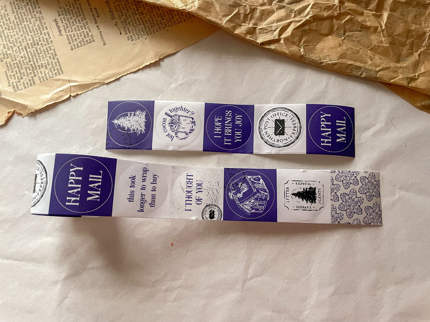 Sticker Tape winter, blau