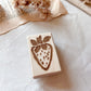 Holzstempel Erdbeere