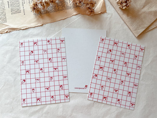 Postkarte Erdbeeren