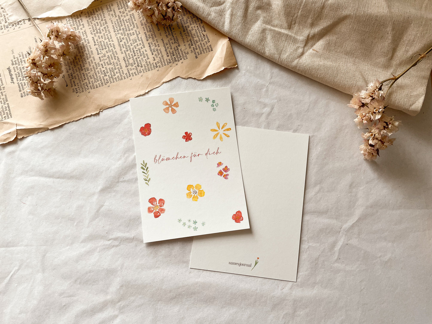 Postkarte "Blümchen für dich"