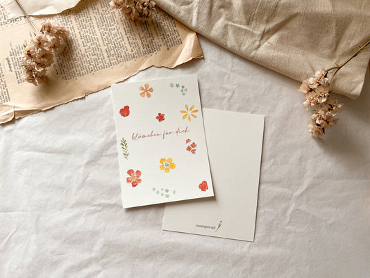 Postkarte "Blümchen für dich"