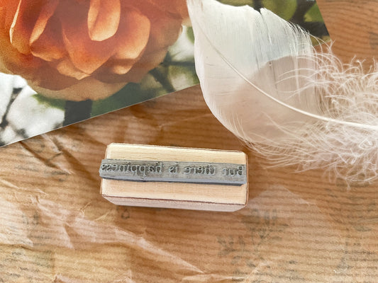 Holzstempel "But there is happiness", Stempel, Laserstempel, samesjournal