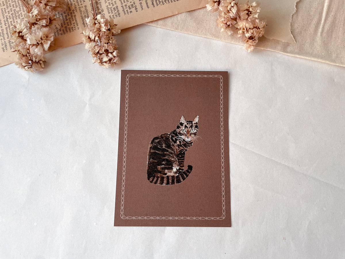 Postkarte Katze
