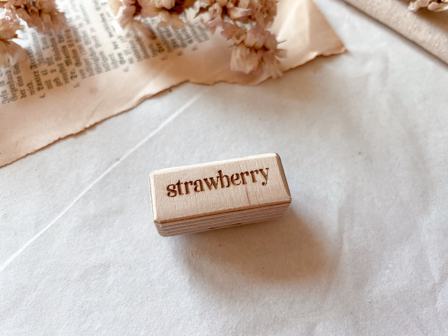 Holzstempel "strawberry"