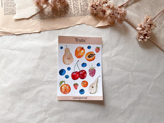 Früchte Stickersheet