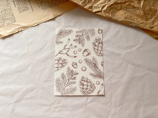 Postkarte, Set winterlich