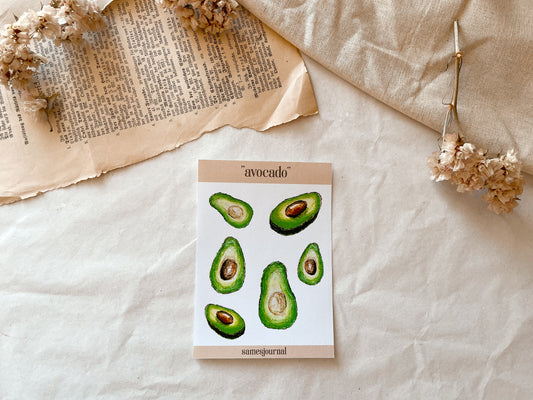 Avocado Stickersheet - samesjournal
