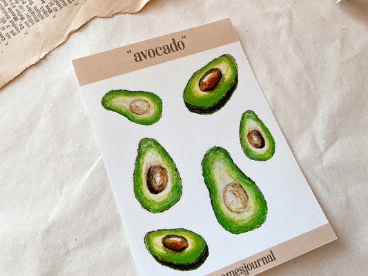 Avocado Stickersheet - samesjournal