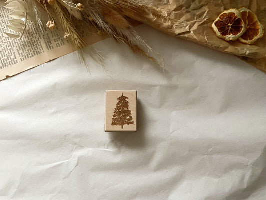 Holzstempel Tanne, Stempel, Laserstempel, samesjournal