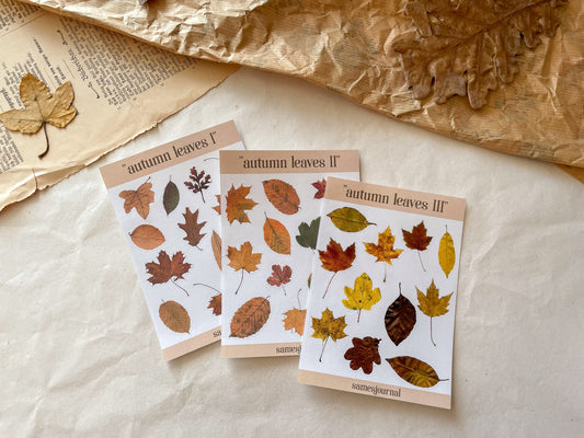 Herbstblätter II Stickersheet