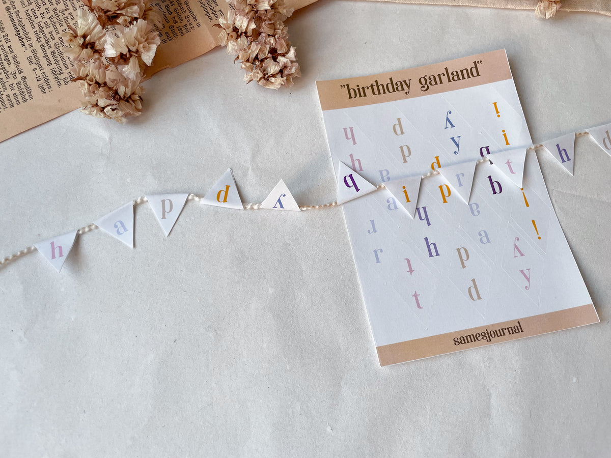 Birthday Garland Stickersheet