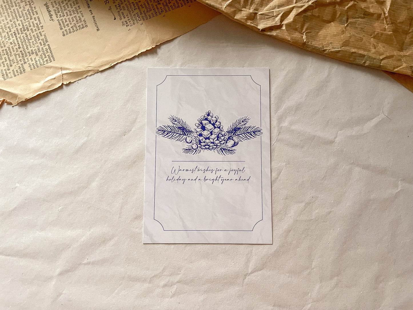 Postkarte, Set winterlich