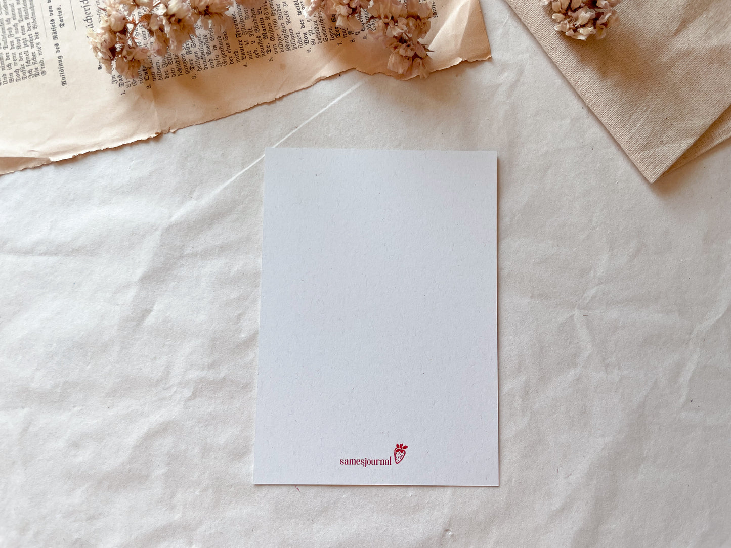 Postkarte Erdbeeren