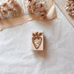 Holzstempel Erdbeere