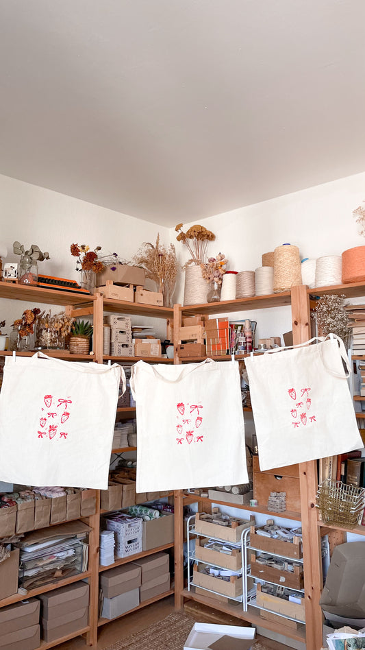 Erdbeeren Totebag