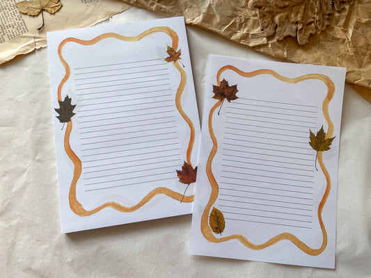 Block Briefpapier Herbst
